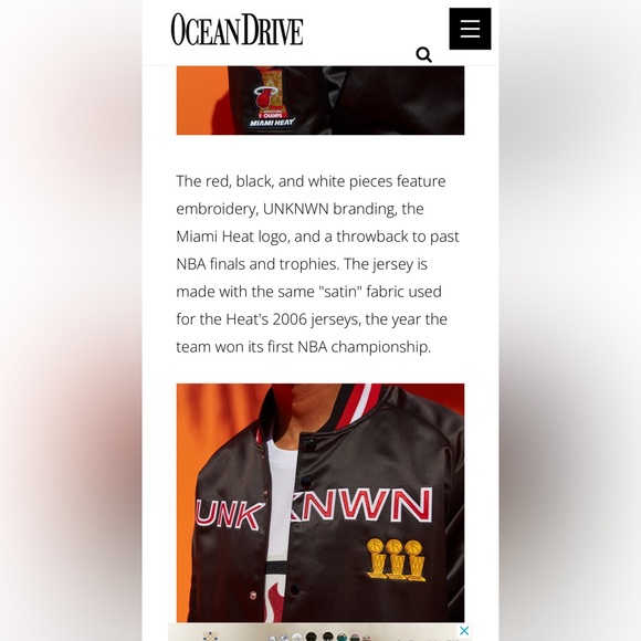 Miami Heat Unknwn bomber jacket - Picture 12 of 13